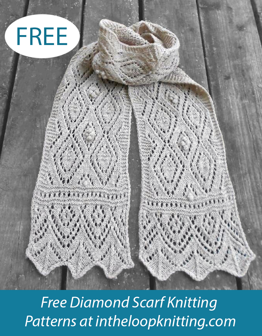 Free Highland Mists Lace Scarf Knitting Pattern