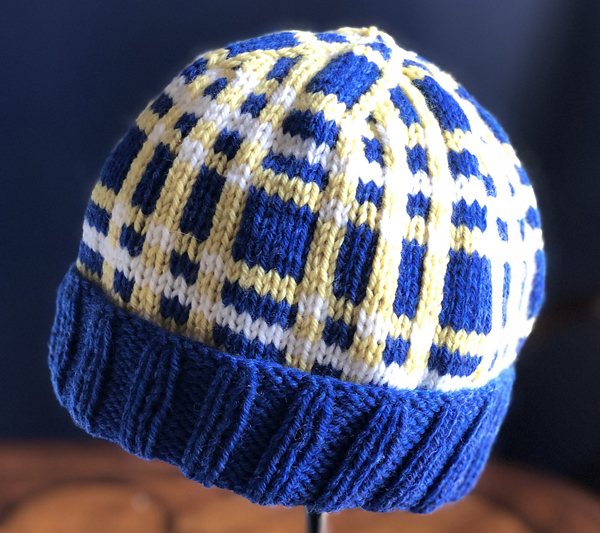 Knitting Pattern for Highlander Plaid Hat