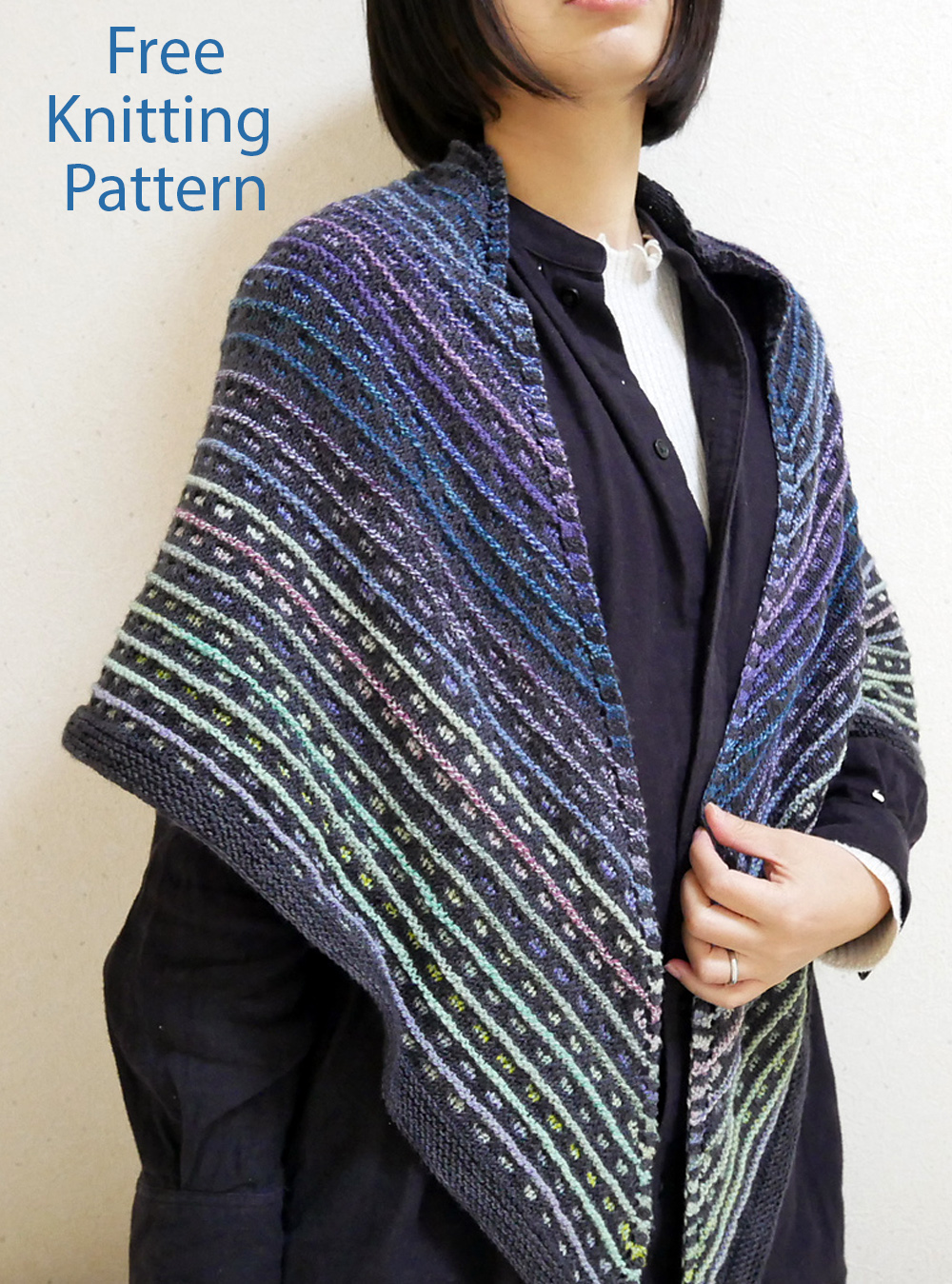 Free Knitting Pattern Hikaru Shawl