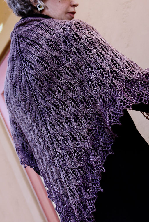 Free Knitting Pattern for Bitterroot Shawl