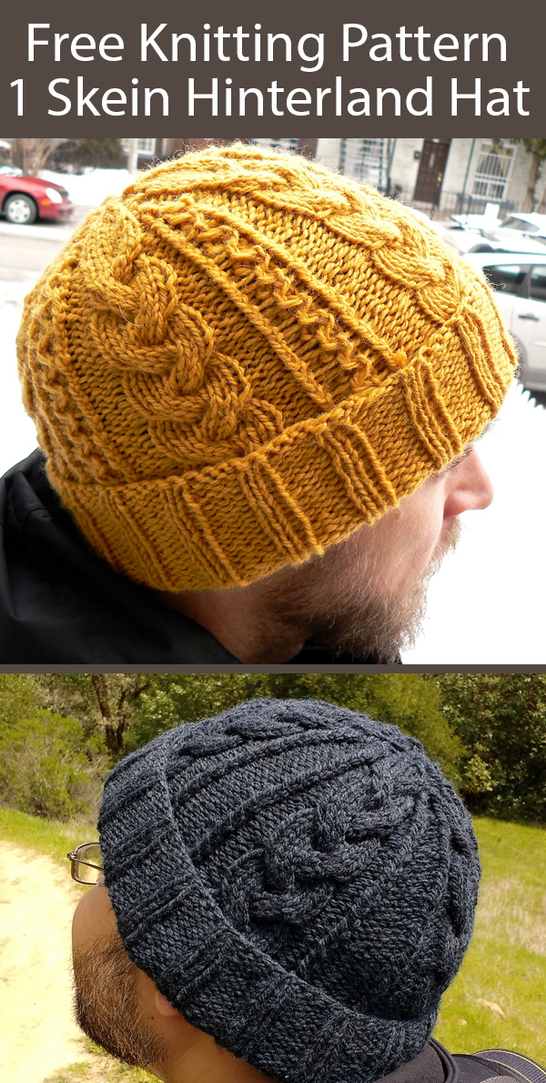 Free Knitting Pattern for 1 Skein Hinterland Hat