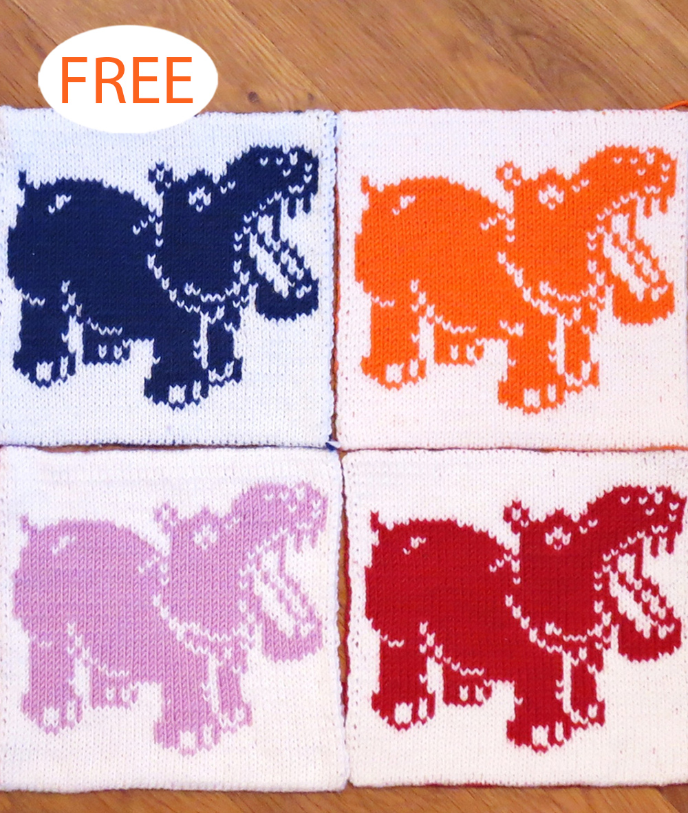 Free Hippo Chart Knitting pattern