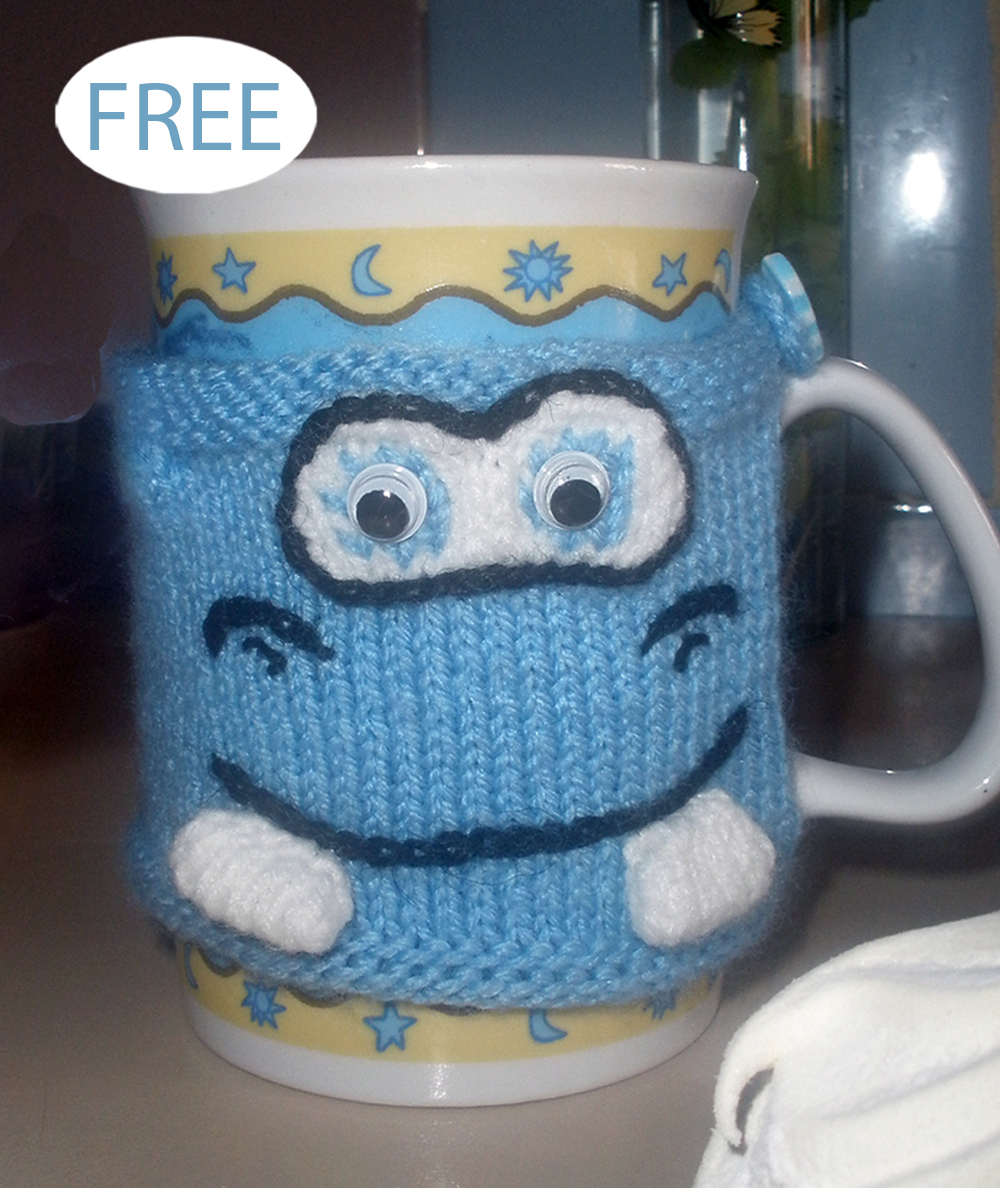 Free Hippo Knitting pattern Hippo Cup Cozy