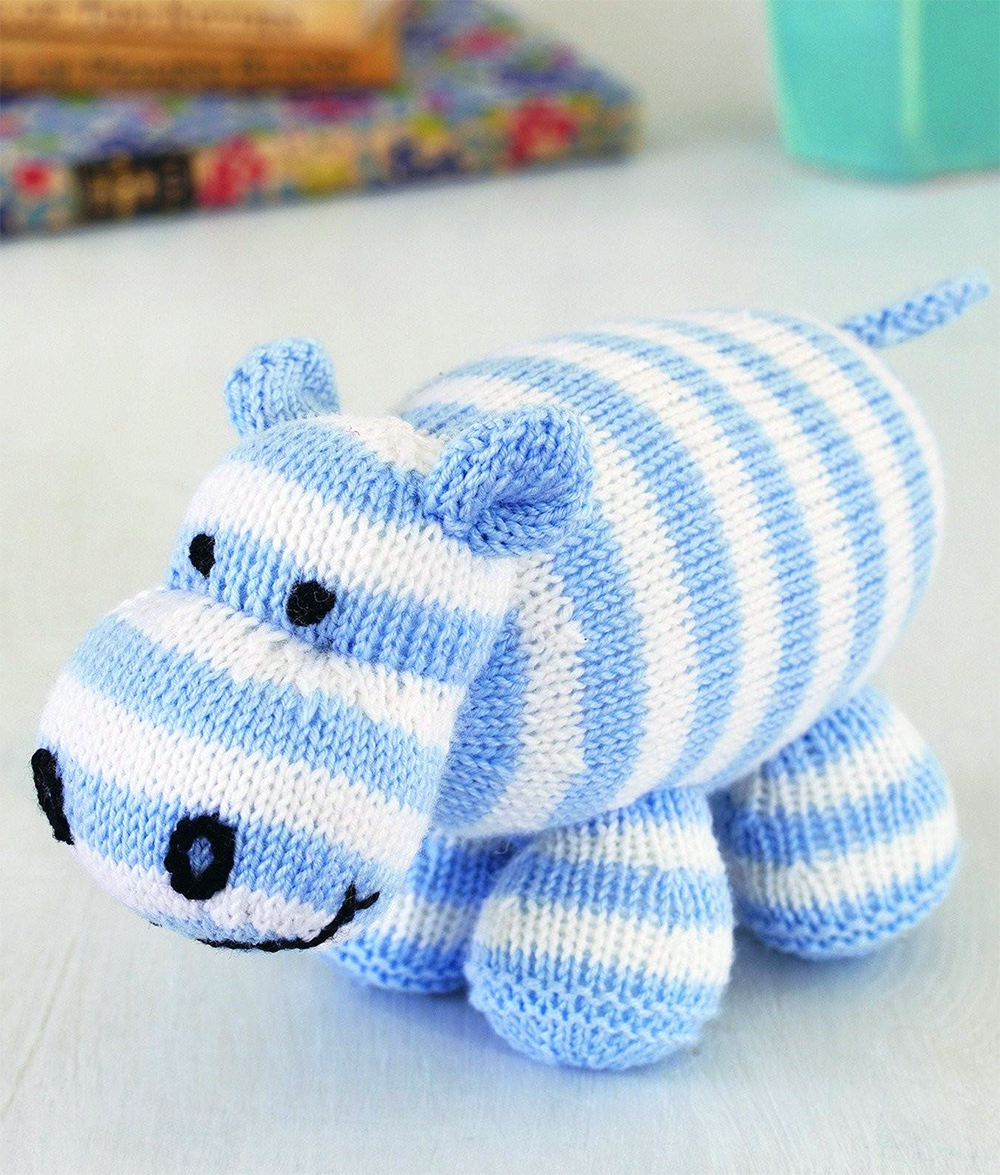 Hippopotamus Hippo Toy Knitting Pattern