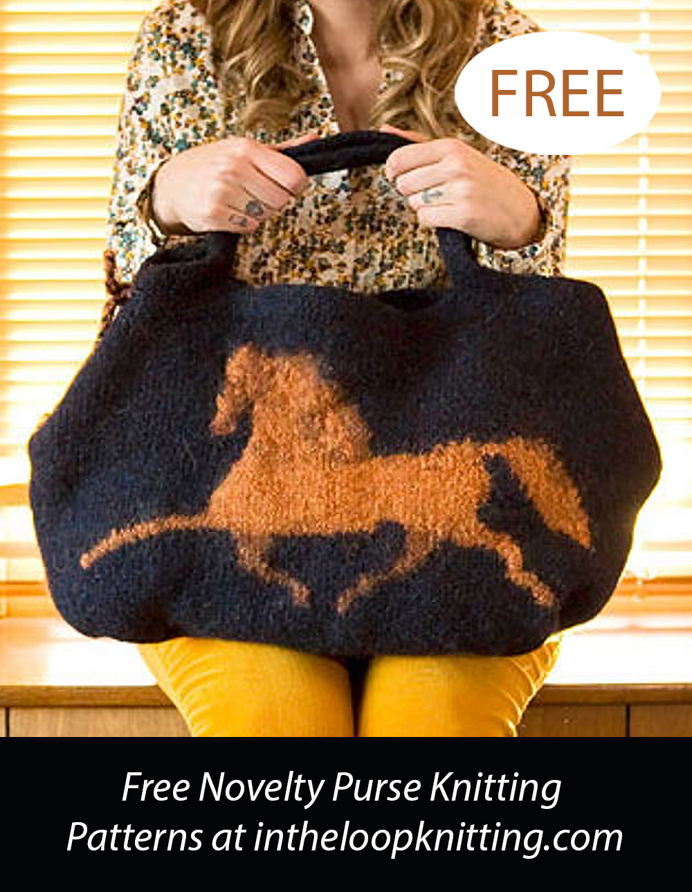 Free Hippodrome Horse Purse Knitting Pattern