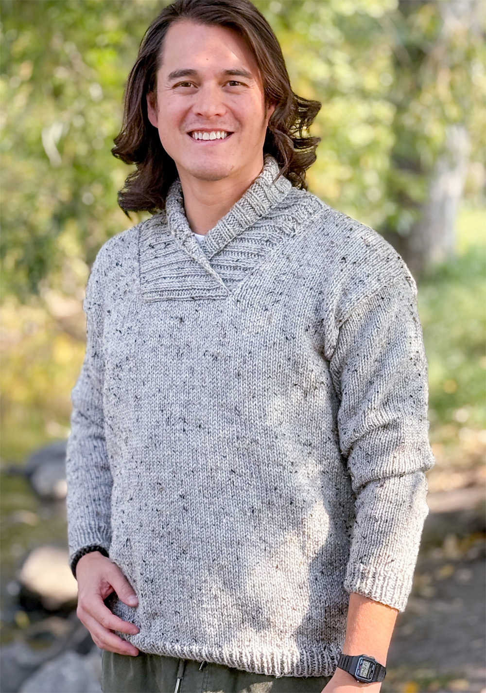 Men's His Cabin Sweater Sweater Knitting Pattern