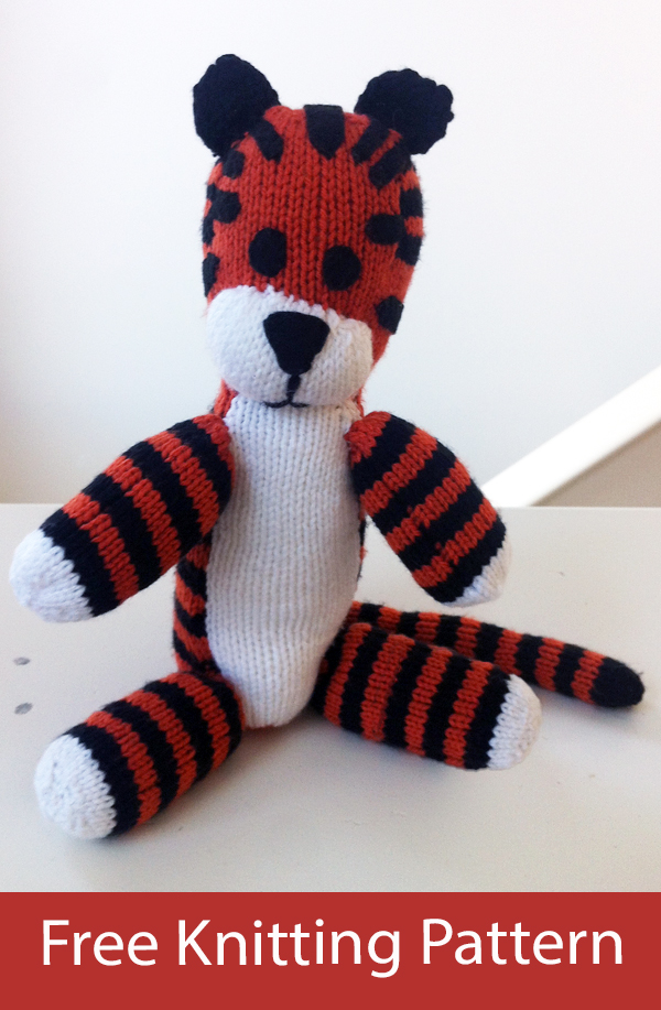Free Tiger Knitting Pattern Tiger Hobbes Doll