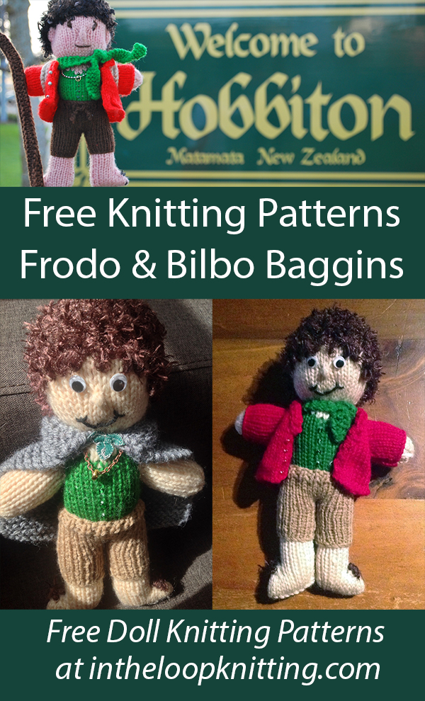 Free Hobbit Knitting Pattern Bilbo and Frodo Baggins