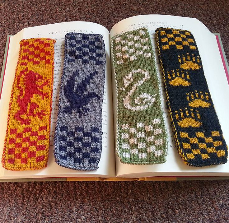 Crochet Harry Potter Inspired Bookmarks - Free Pattern - Left in Knots