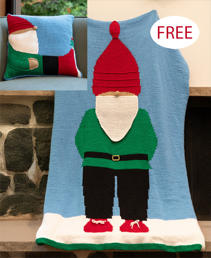 Free Christmas Giant Stocking Snuggle Sack Blanket Knitting Pattern