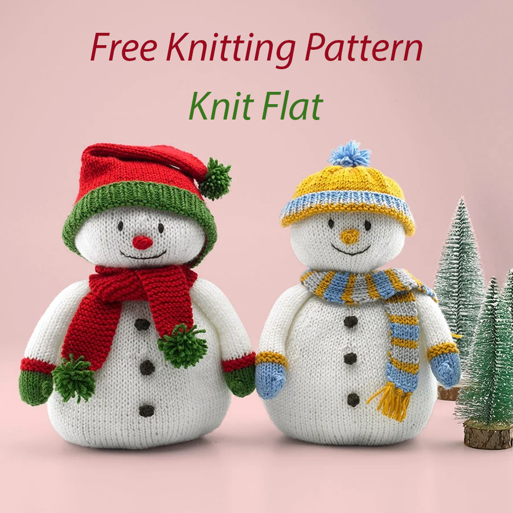 Free Christmas Holly Jolly Snowmen Knitting Pattern