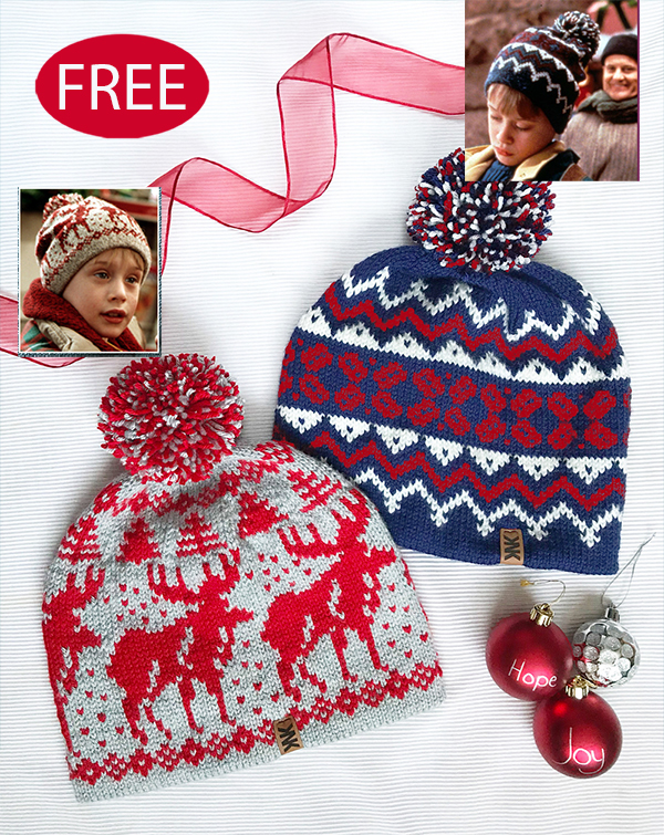 Free Knitting Pattern for Home Alone Moose Hat