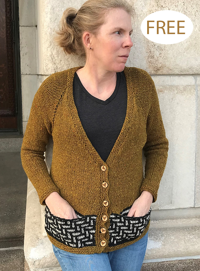 Free Home State Cardigan  Knitting Pattern