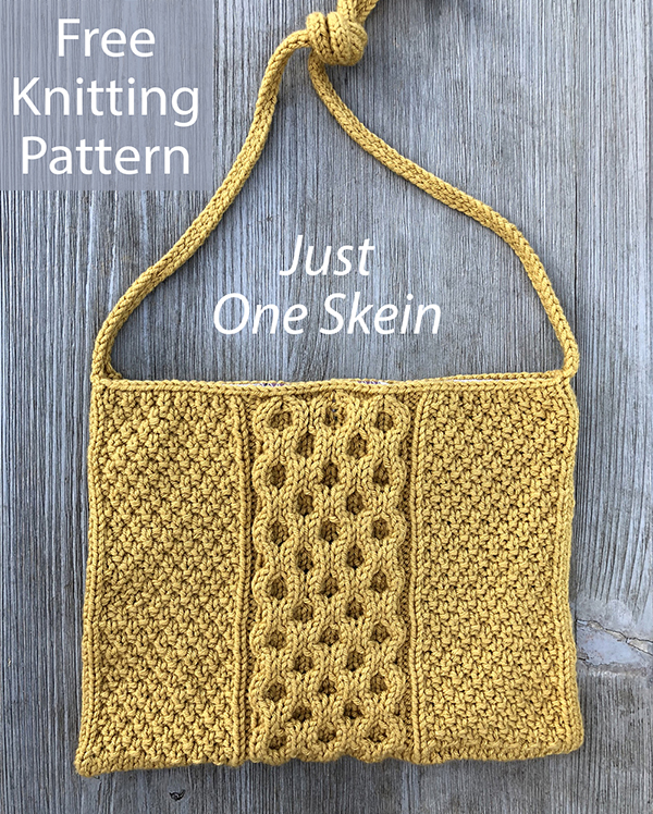 Free Honey of a Bag Knitting Pattern Honey of a Bag