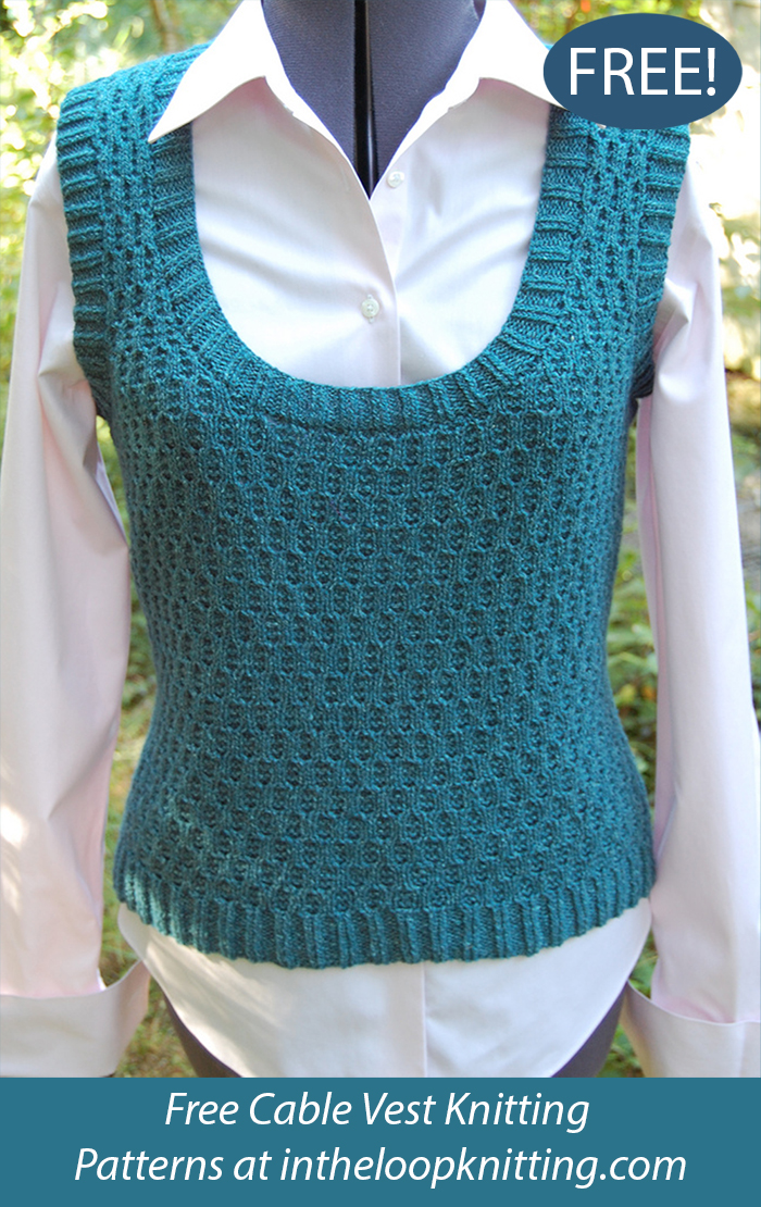 Free Honeycomb Vest Knitting Pattern