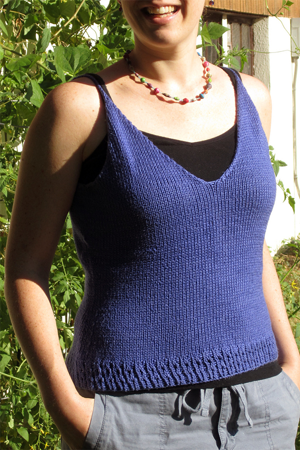 Loose Knit Shredded Camisole Knitting pattern by CamexiaDesigns