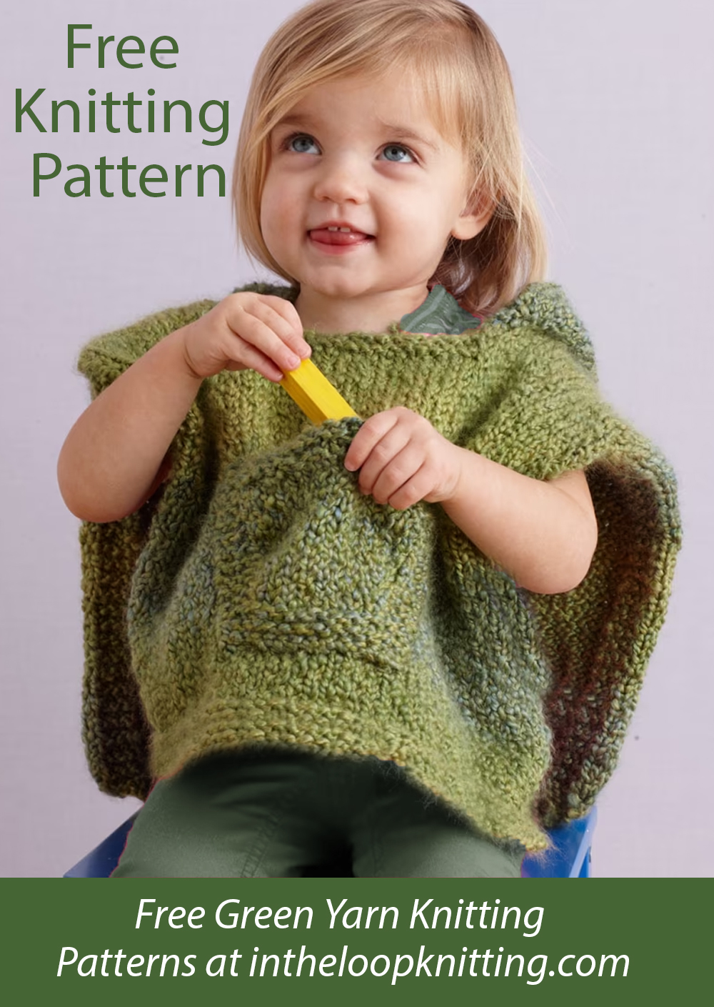 Free Hooded Baby Poncho Knitting Pattern