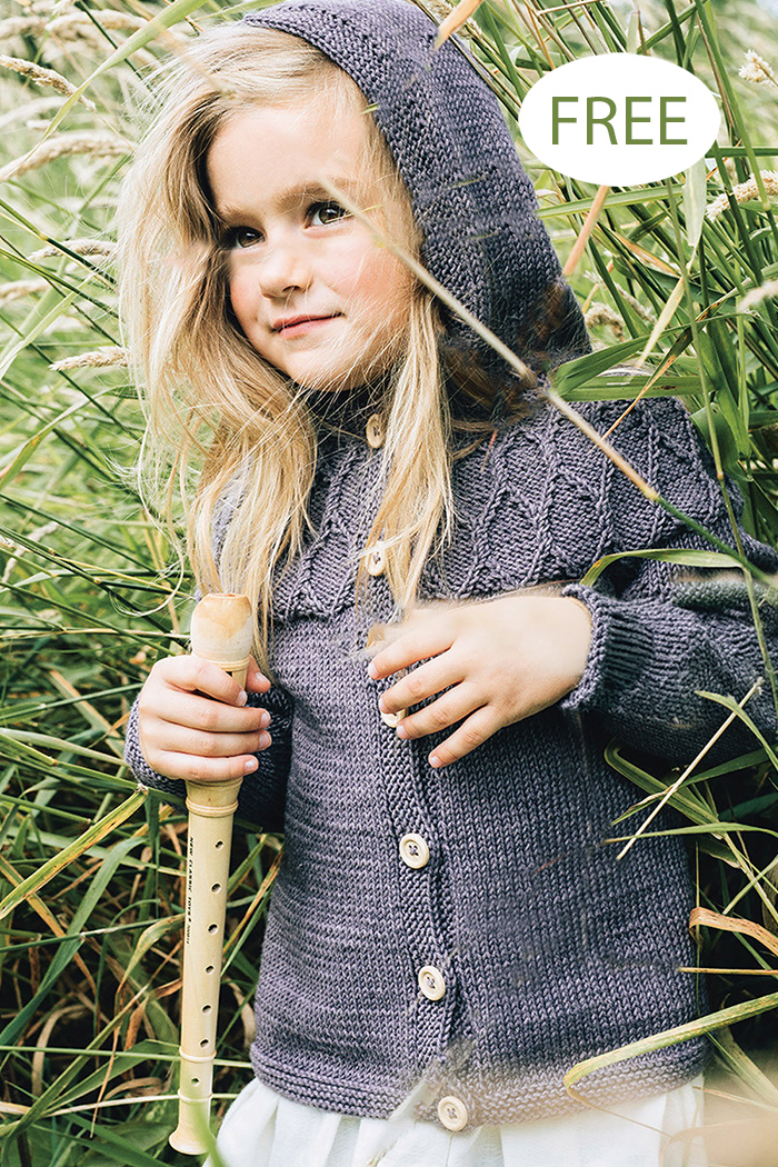 Free Knitting Pattern for Striped Hoodie