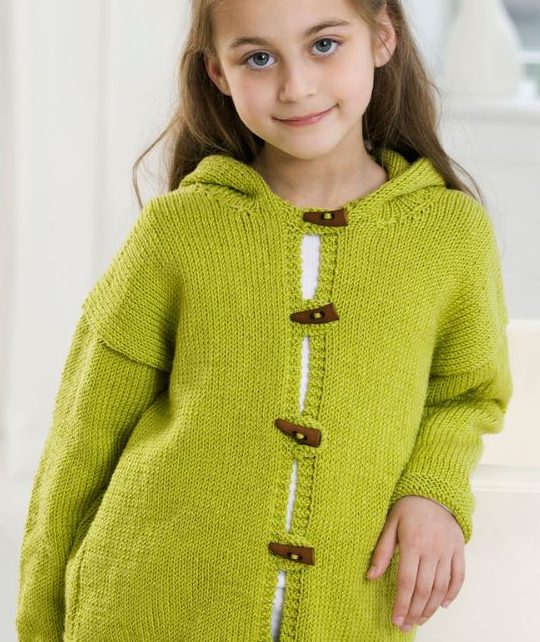 Free Knitting Pattern for Smoothie Hooded Jacket