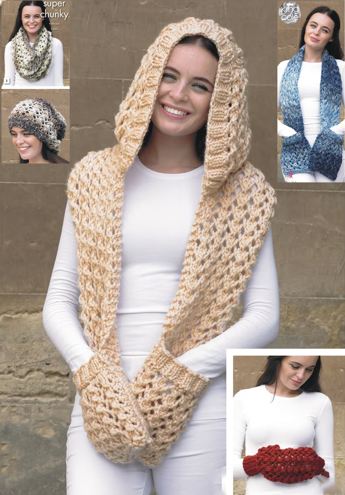 Pocket Scarf Set Knitting Pattern