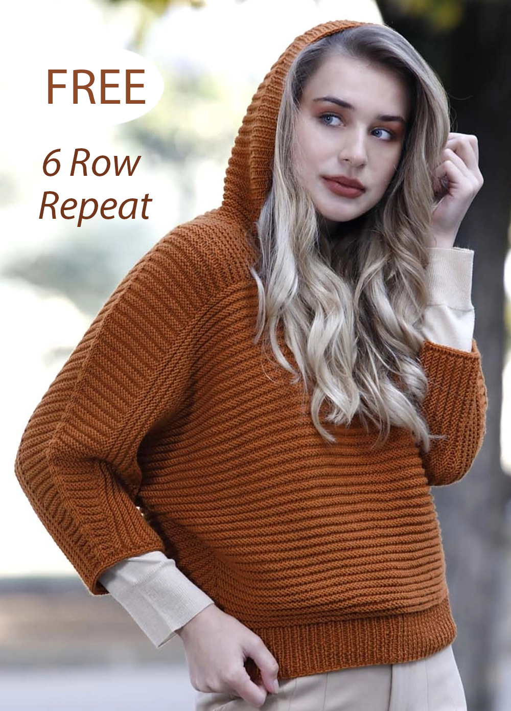 Free Knitting Pattern Cartridge Stitch Hoodie