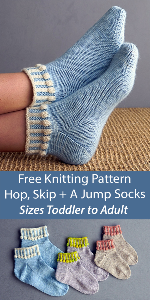 Free Ankle Socks Knitting Pattern Hop, Skip + A Jump Socks