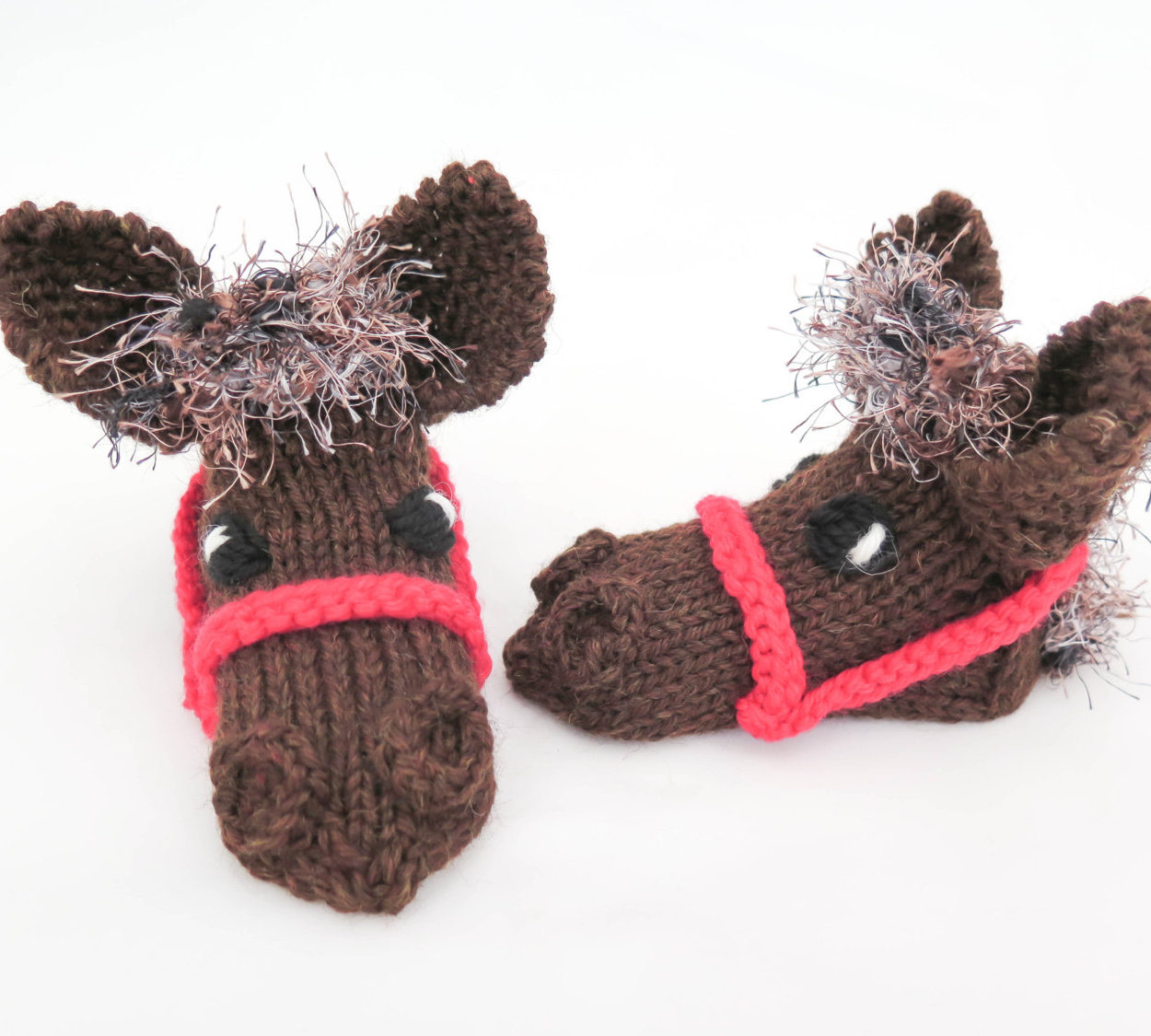 Knitting Pattern for Horse Slippers or Baby Booties