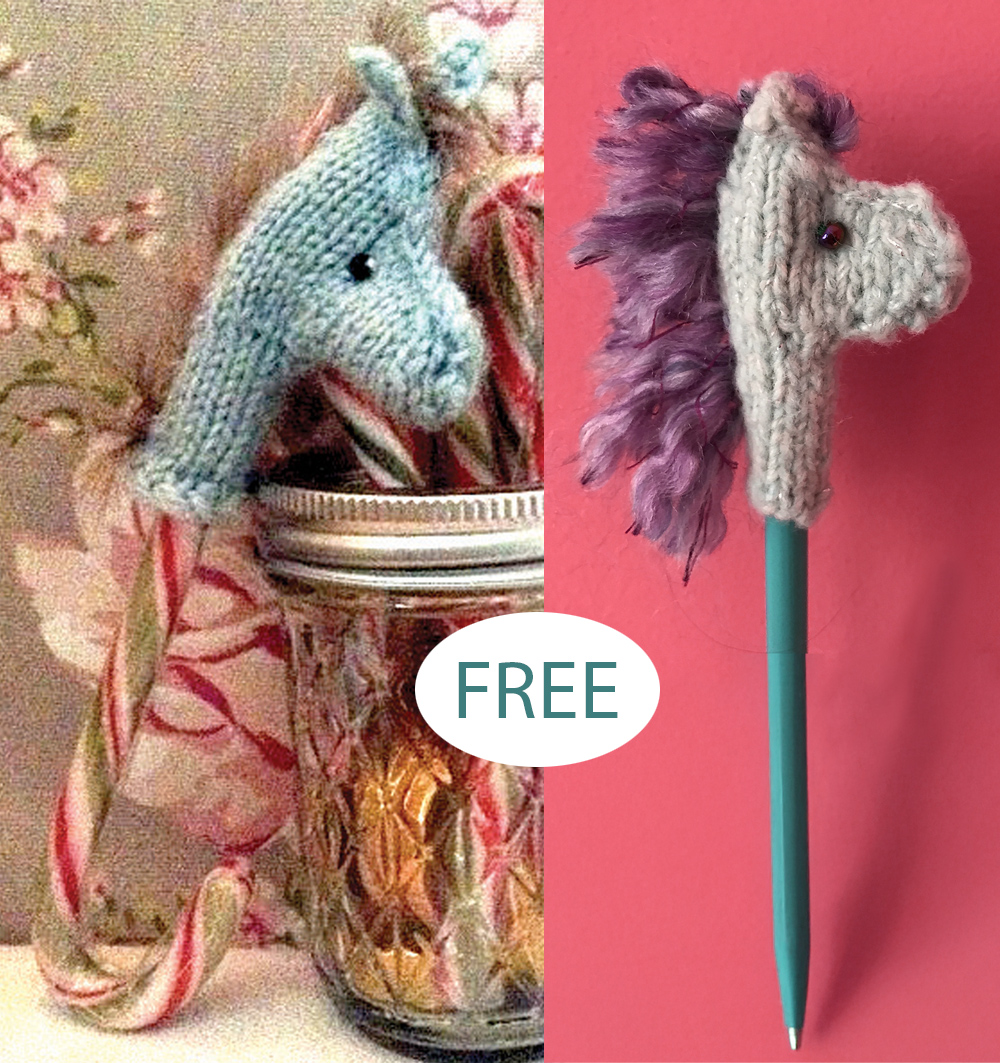 Horsey Pen Topper Knitting Pattern