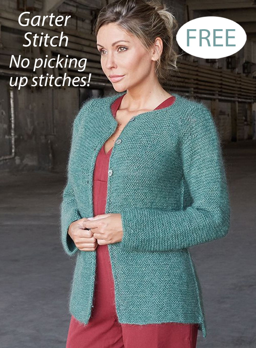 Free Sweater Knitting Pattern Hortensia  Cardigan