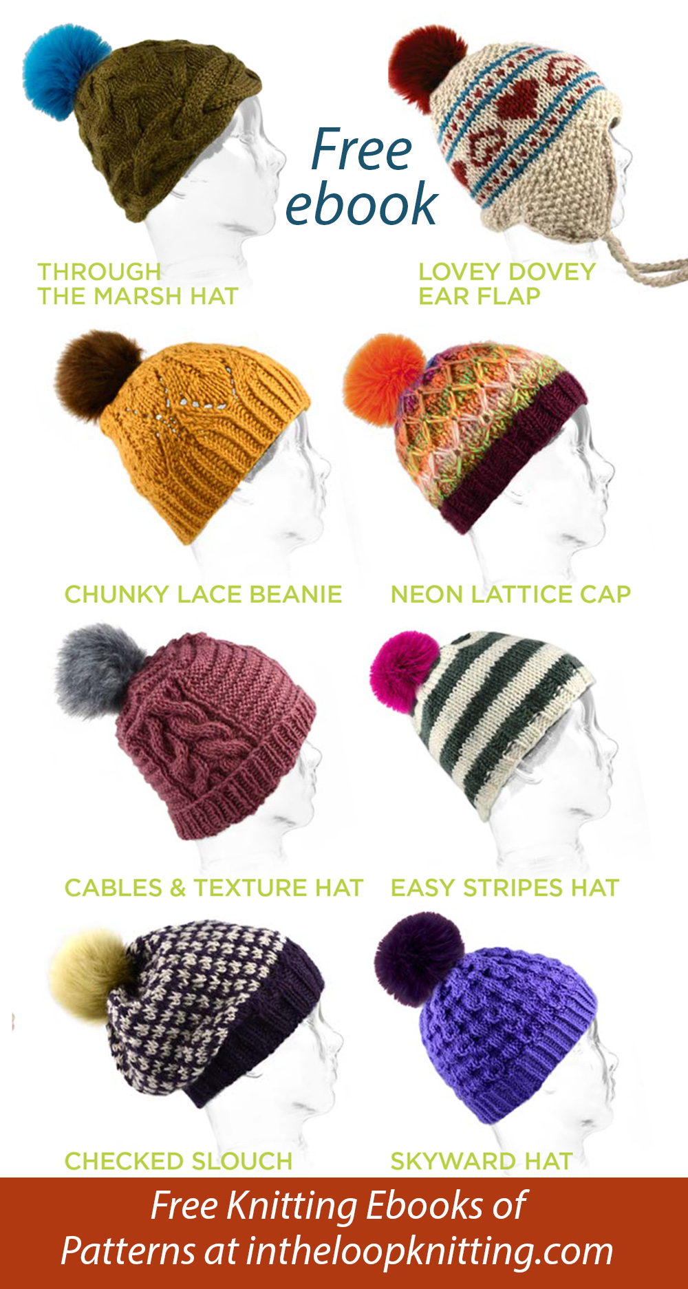 Free Hot Hats by Universal Yarn Knitting Patterns