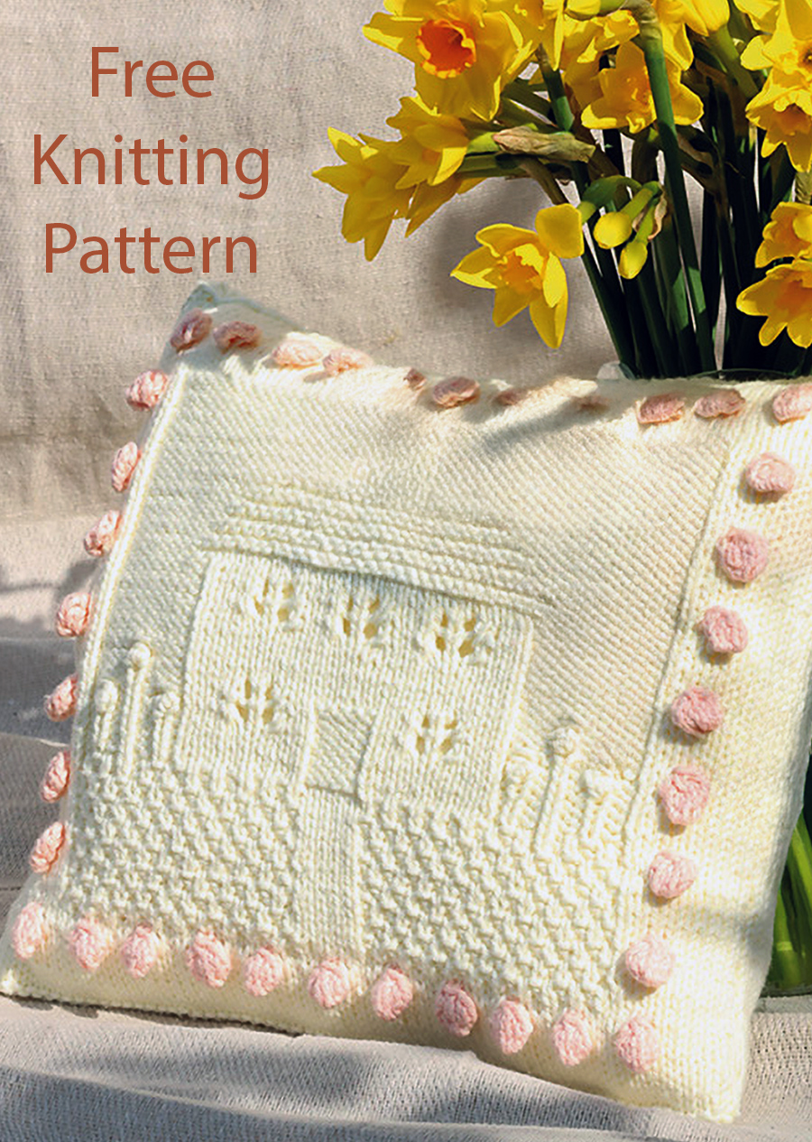 Free House Cushion Cover Knitting Pattern