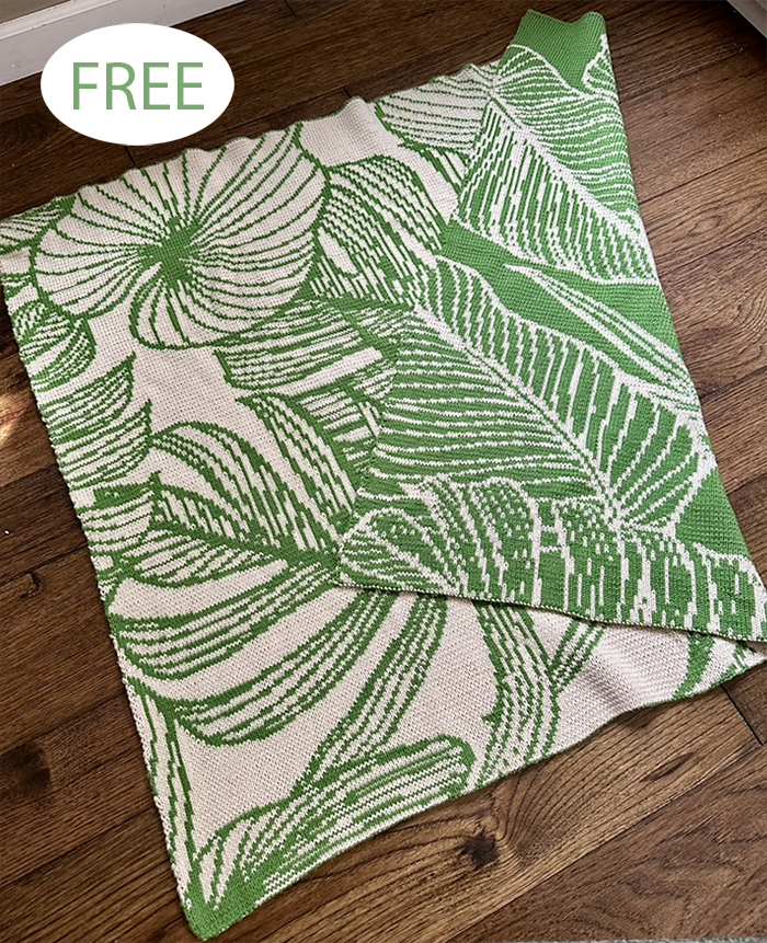 Free Houseplant Blanket Knitting Pattern