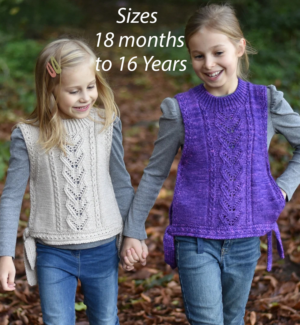 Hoya Vest Knitting Pattern for Babies and Children