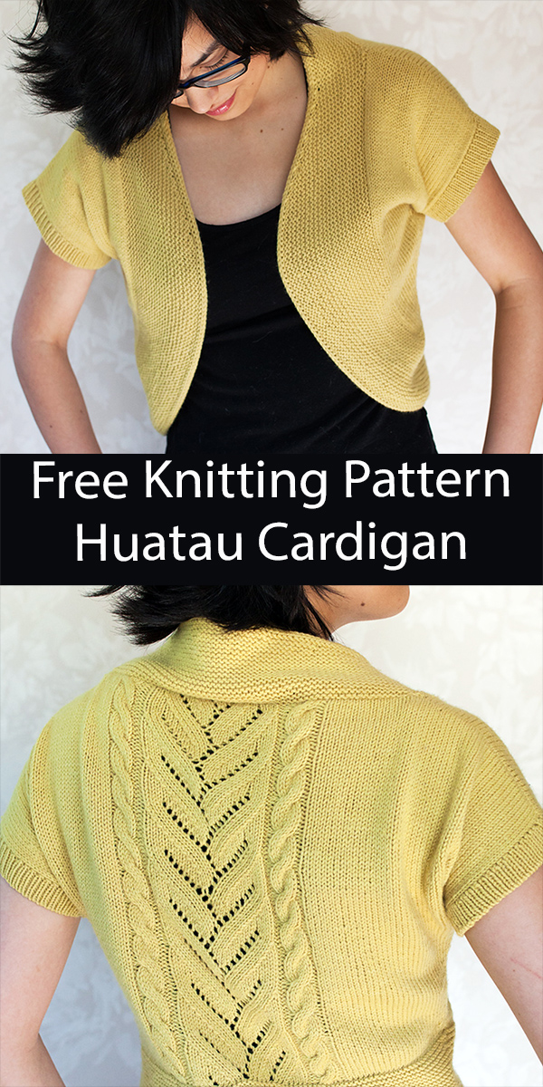 Cardigan Knitting Pattern Huatau Cardigan
