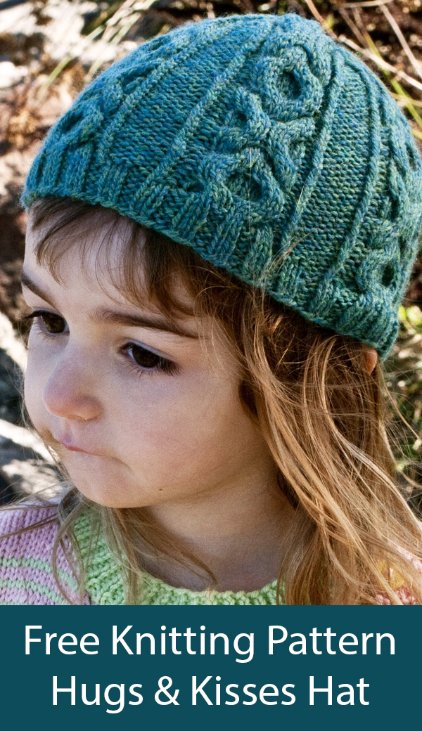 Hugs and Kisses Hat Free Knitting Pattern
