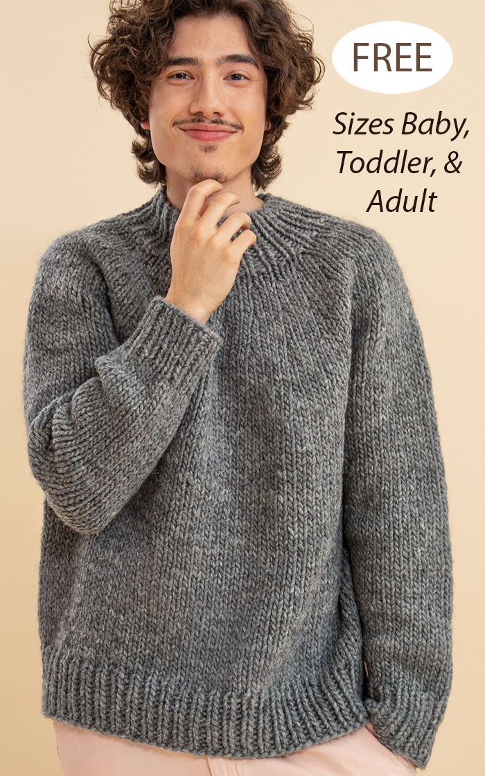 Free Men's Pullover Hyggehuuma Sweater Knitting Pattern 