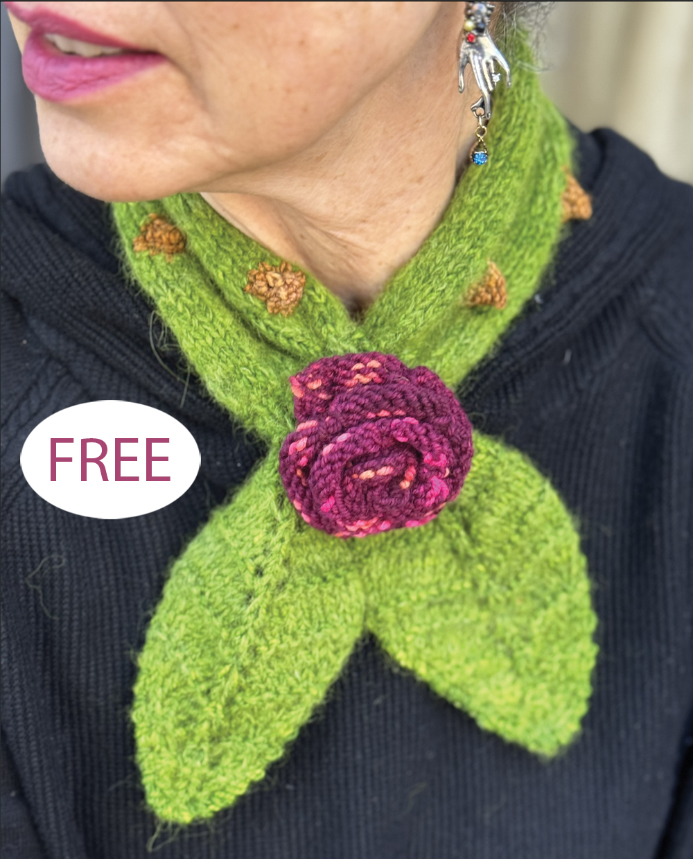 Free I Am the Rose Knitting Pattern
