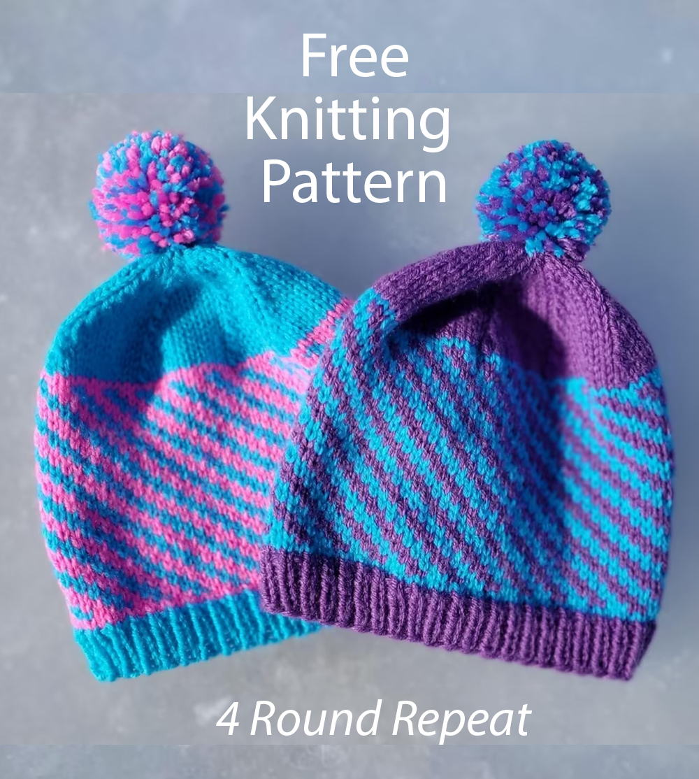 Free Ice Cream Swirl Hat Knitting Pattern Swirl Beanie
