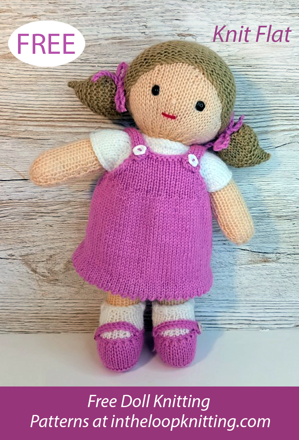 Doll Knitting Patterns Free 5 Pieces Doll Clothes Vintage Knitting