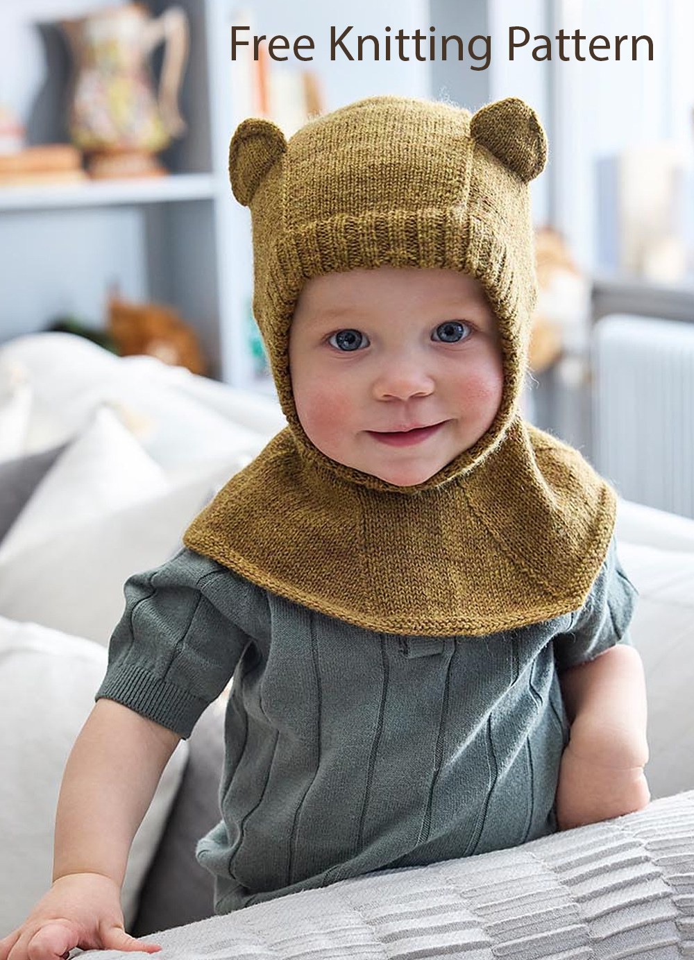 Ide Balaclava Animal Hoodies and Hoods Knitting Pattern Set