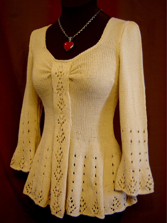 Evangeline Tunic Knitting Pattern-PDF