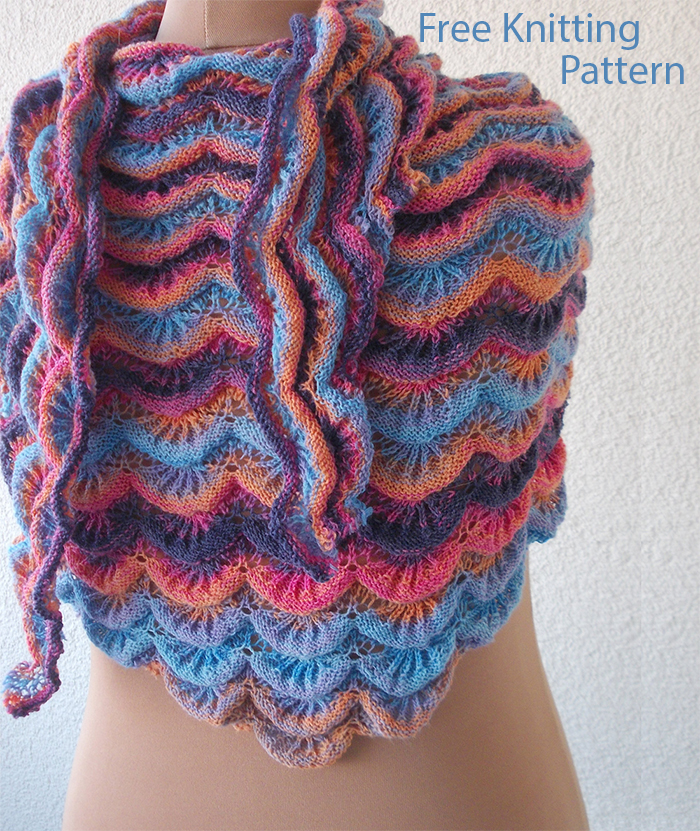 I'm Dreaming of the Sea Shawl Knitting Pattern