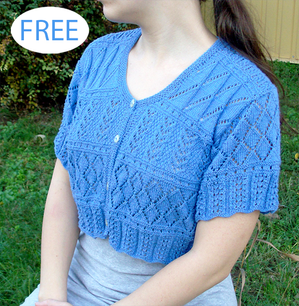 Free Womens Sweater Knitting Pattern Imola Cardigan