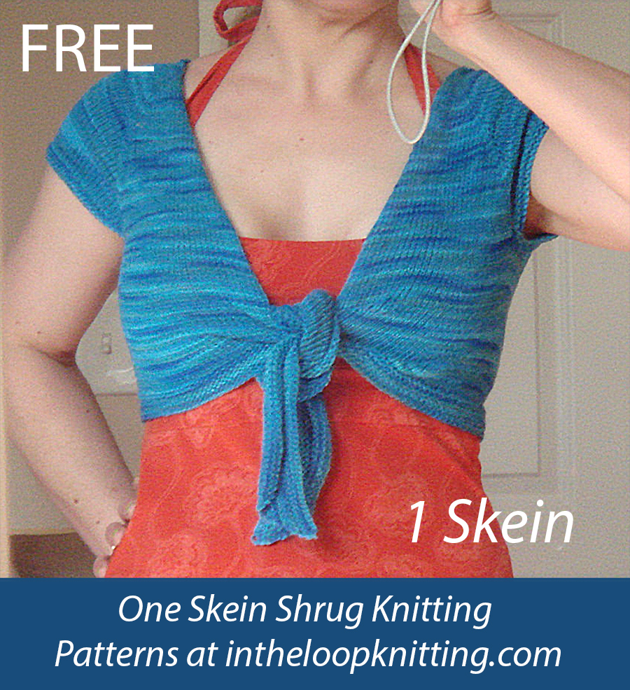 Free One Skein Knitting Pattern Indifference Shrug