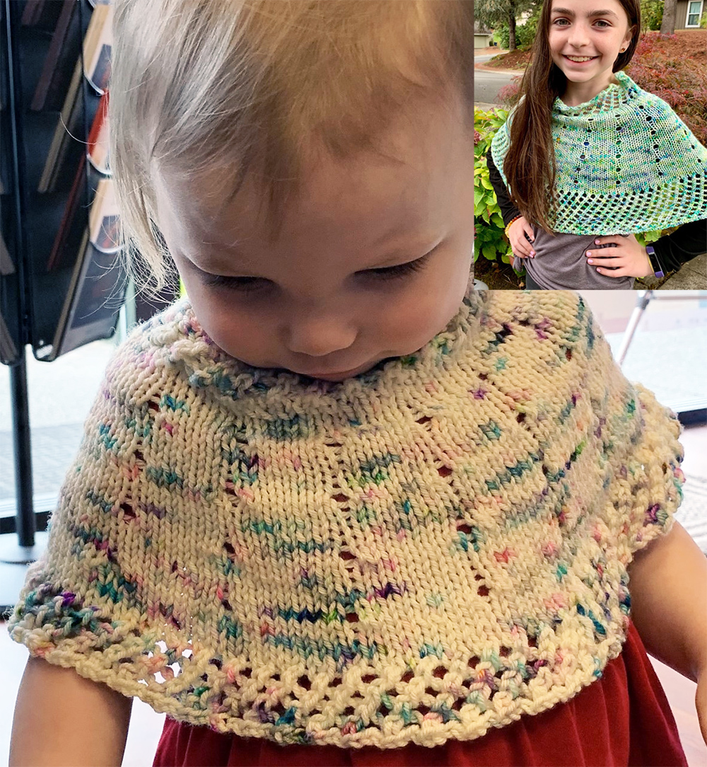 Free Indubitable Little Hug Kid Poncho Knitting Pattern