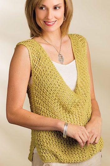 Knitting pattern for Indus sleeveless lace top