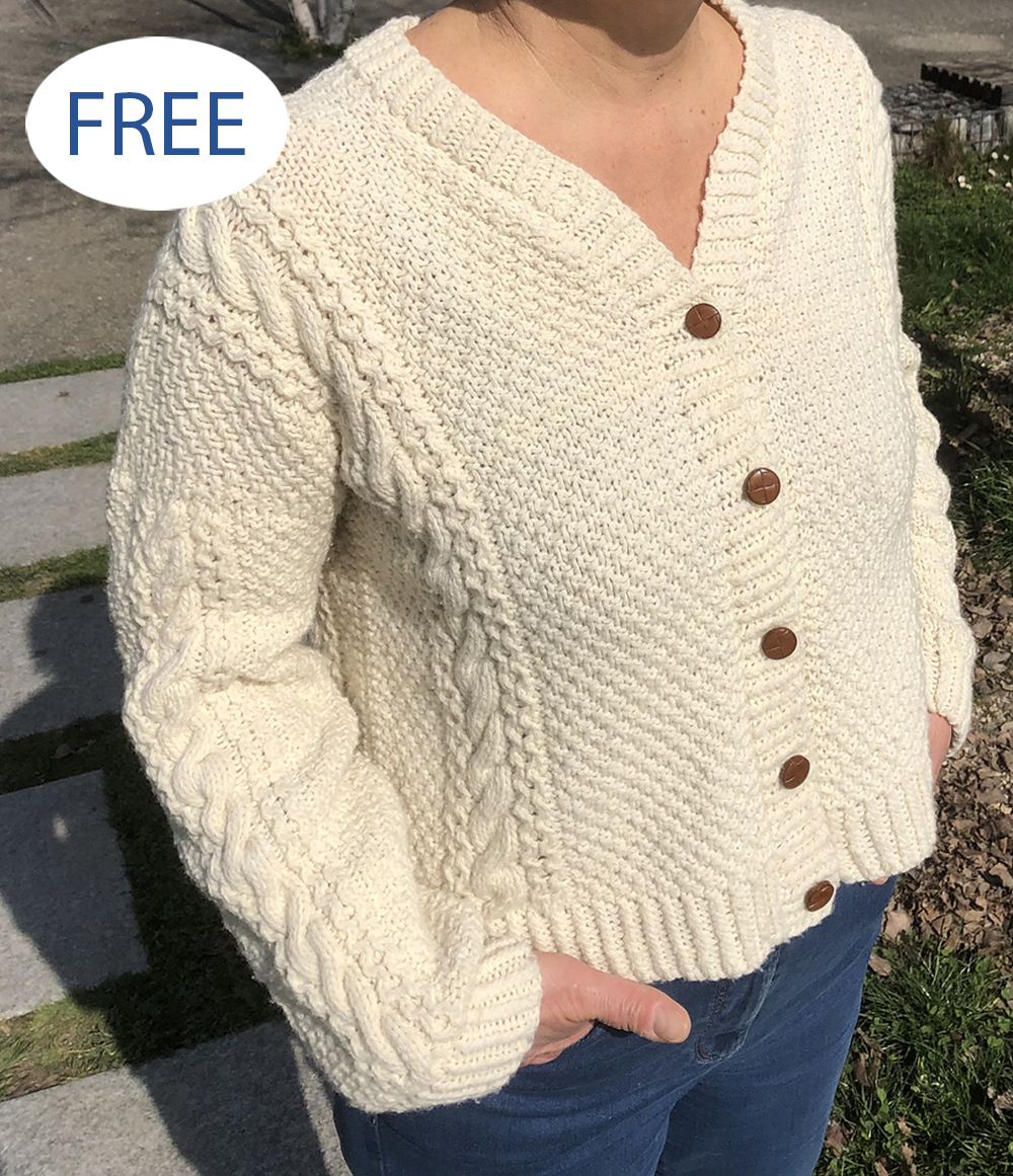 Inis Cardigan Knitting Pattern Set