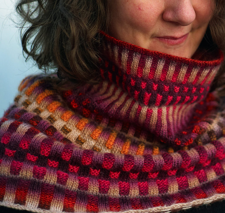 Knit This Two-Color, Fair Isle Cowl Today - Jelm! - Expression Fiber Arts