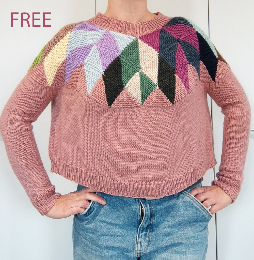 Free Intarsia Sweater Knitting Pattern