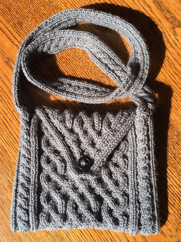 Free Knitting Pattern for Interlace Bag